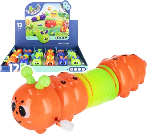 Užsukama vikšrelė – plastikinis judantis žaislas 14 cm
