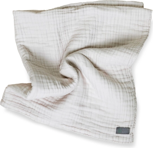 Vinter & Bloom muslin blanket Layered Organic dove grey