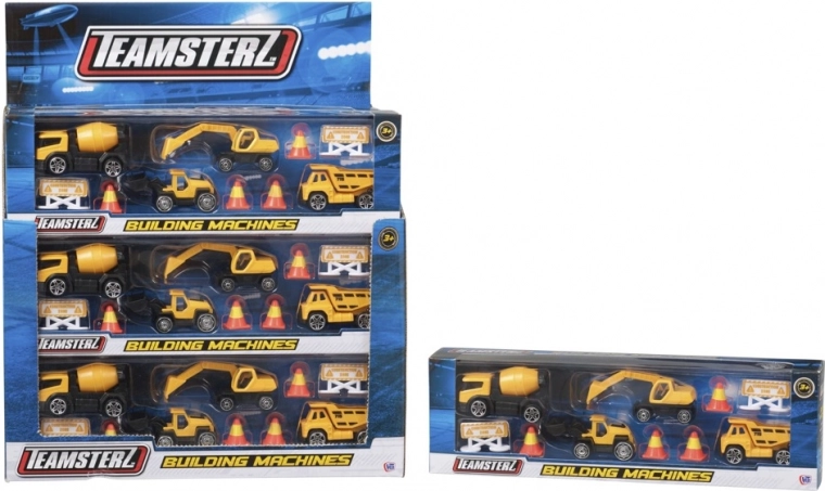 Teamsterz statybinis mini rinkinys su statybine technika