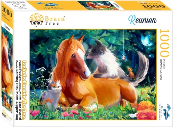 Puzzle Brain Tree Animal Gathering 1000 Pieces