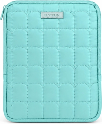 Pastelini quilted tablet sleeve up to 14 inches green