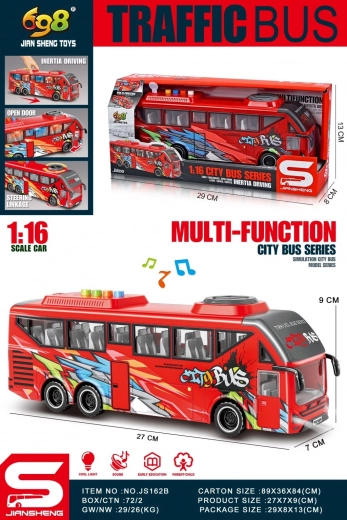Raudonas autobusas 1:16 – žaislas vaikams