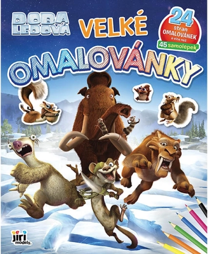 Didelė spalvinimo knygelė „Ledynmetis“