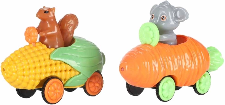 Du mieli automobiliukai su gyvūnėliais vairuotojais