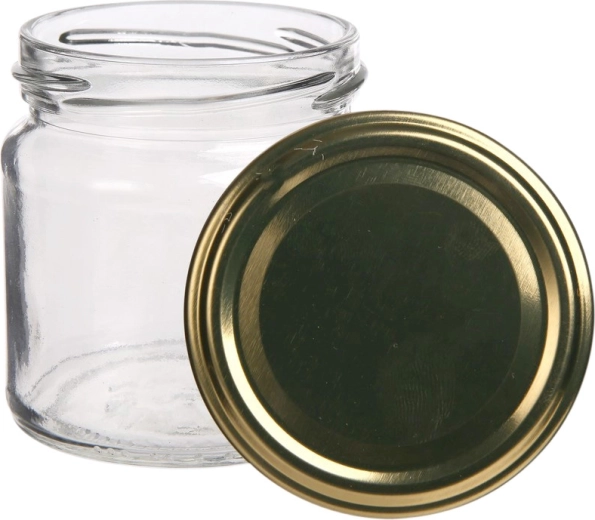 Gold 66 mm lids for a secure seal