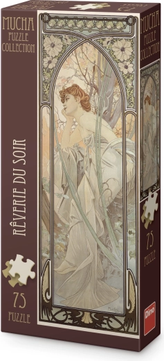 Alfons Mucha – „Vakaro sapnas“ panoraminė dėlionė, 75 detalės