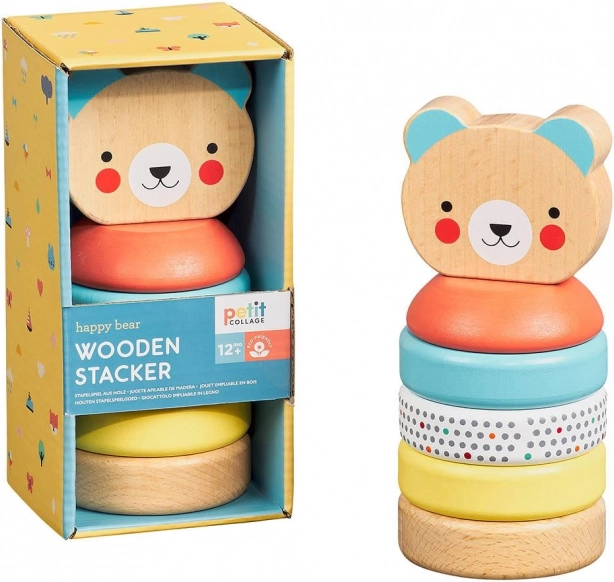 Wooden Tower BEAR Petit Collage