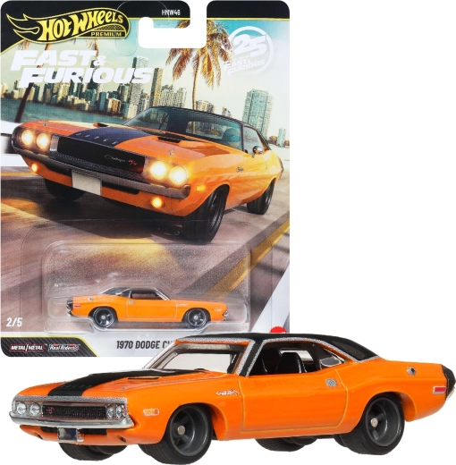 Hot Wheels Premium Fast & Furious 1970 Dodge Challenger R/T - 1 vnt.