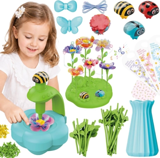 Woopie creative flower bouquet-making set with press