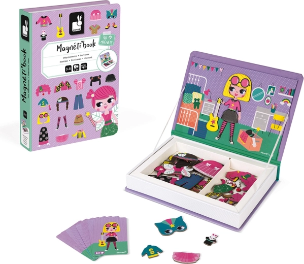 Janod Magnetibook Dressing Up for Girls