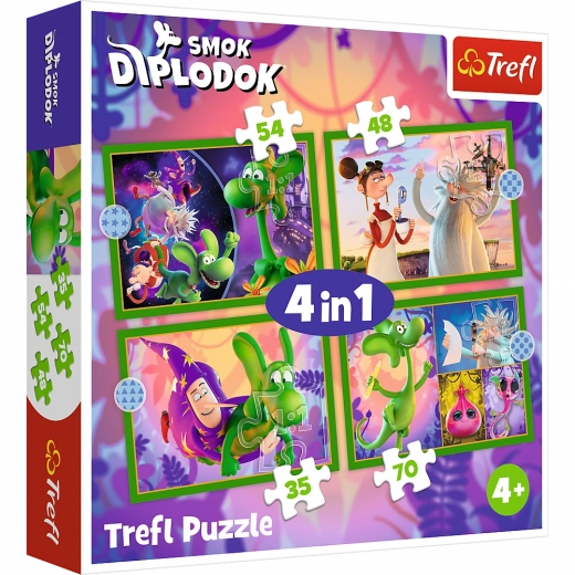 Dėlionė 4 viename Drakono Diplodoko pasaulis