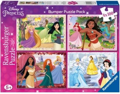 Ravensburger dėlionė Disney princesės 4×100 dalių