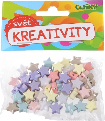 Spalvoti karoliukai Žvaigždutės 15 g