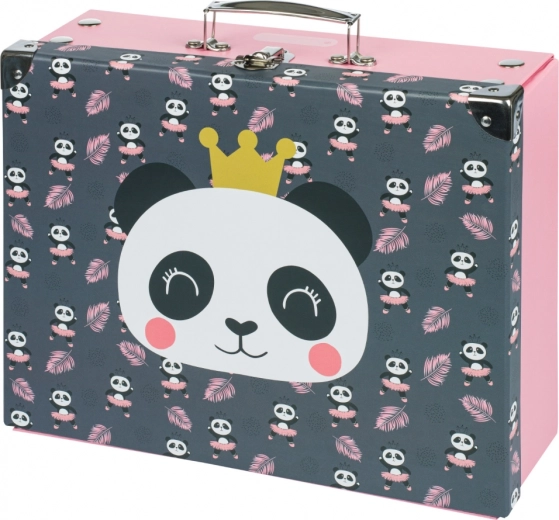 Sulankstomas mokyklinis lagaminėlis su panda Baagl
