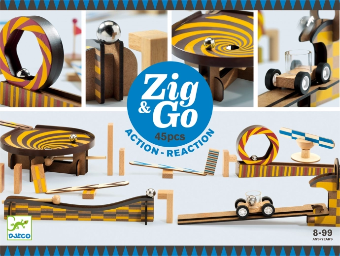 Medinis takelis Zig Go, 45 dalių, Djeco