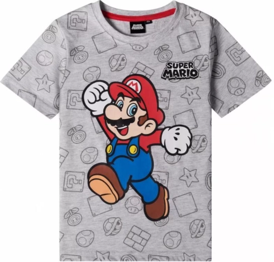 Gray Super Mario T-Shirt
