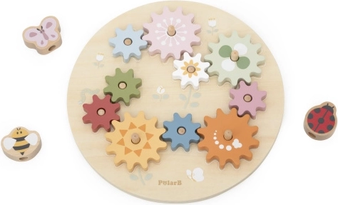 Wooden Montessori Gears Viga PolarB