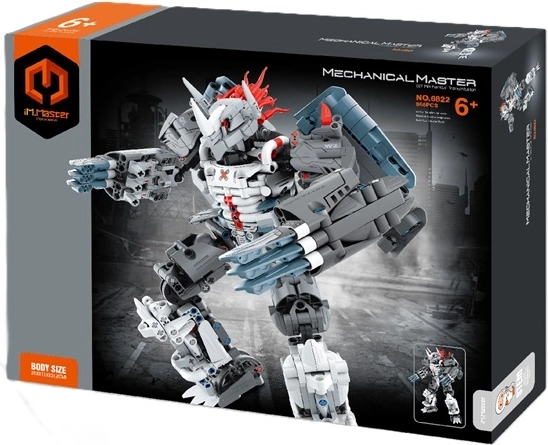 Mechanical Master building set – grey battle robot (965 pieces)