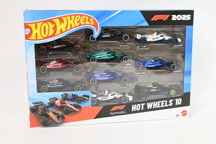 Hot Wheels Formula 1 Race Team Car Set (10 pcs)