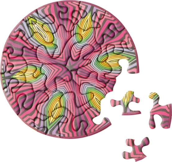 Curiosi round puzzle Picoli Hippie 33 pieces