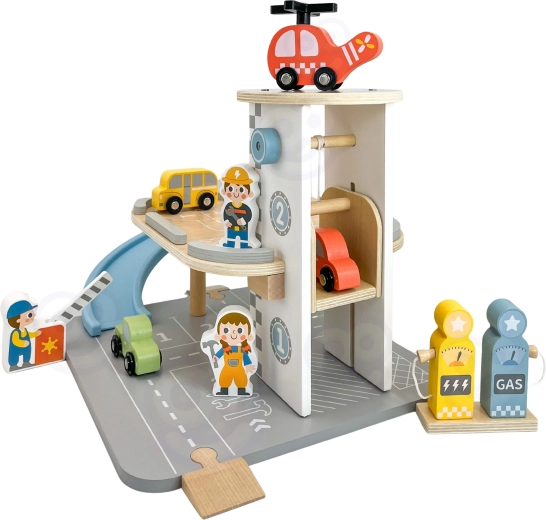 Daugiaaukštė garažinė stovėjimo aikštelė su heliportu