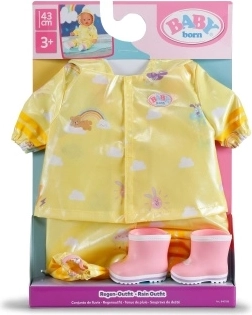Baby Born deluxe lietaus aprangos rinkinys lėlei 43 cm