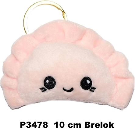 Raktų pakabukas pierogas rožinis 10 cm