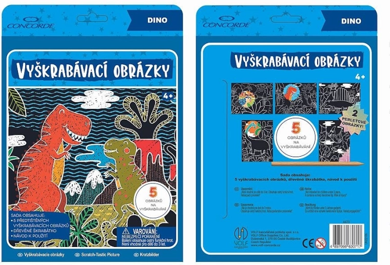 Išgramdomi paveikslėliai CONCORDE dinozaurai