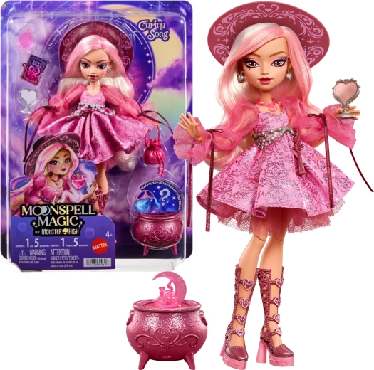 Monster High Moonspell High Carina Song lėlė 26 cm su priedais
