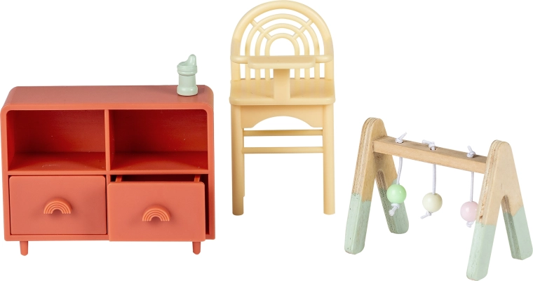 Lundby children's room furniture set for a dollhouse