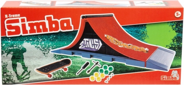 Mini fingerboard su rampa X-Treme nuo SIMBA