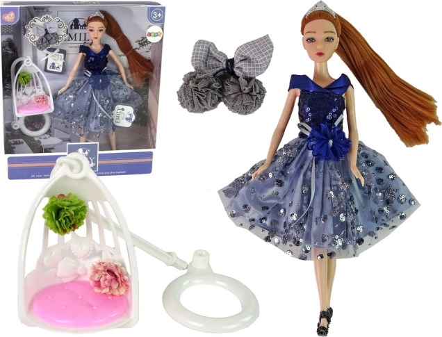 EMILY Doll with Swing and Flowers