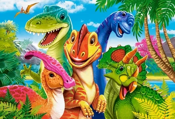 Castorland dėlionė Dinozaurų asmenukė MAXI 40 dalių