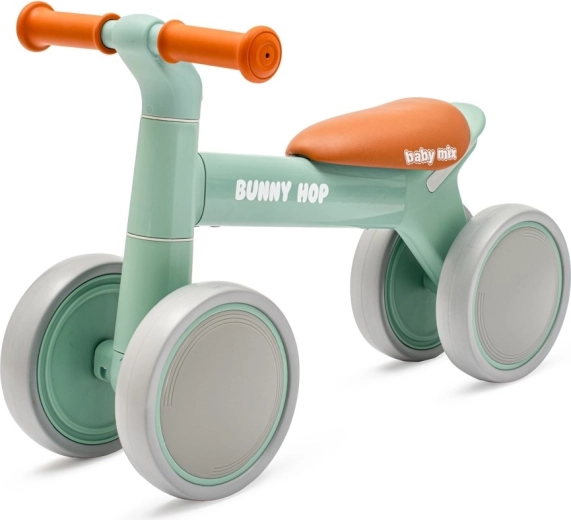 Vaikiškas balansinis dviratukas Baby Mix Bunny Hop Ultralight, žalias