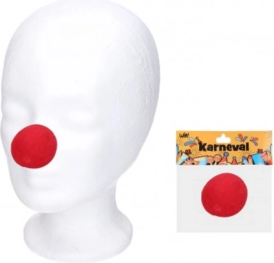 Klauno nosis iš putplasčio 5 cm