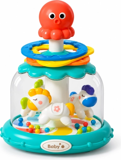 Chipolino Octopus Spinning Toy with Rings