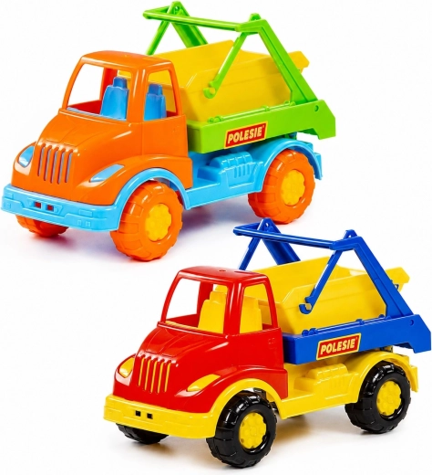 Children’s municipal truck Polesie Leon with container - 1 piece