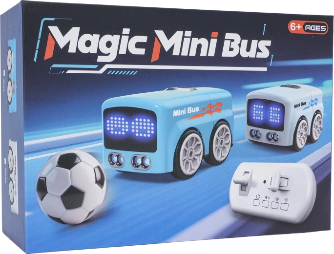 RC mini autobusas su kamuoliuku – mėlynas