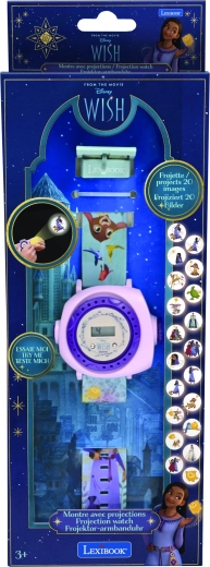 Skaitmeninis „Lexibook“ projekcinis laikrodis „Disney Wish“ su 20 paveikslėlių