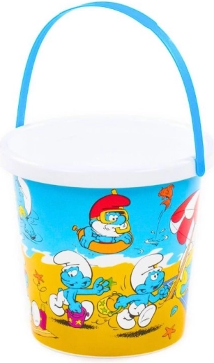 Didelis vaikiškas kibirėlis „Smurfai“