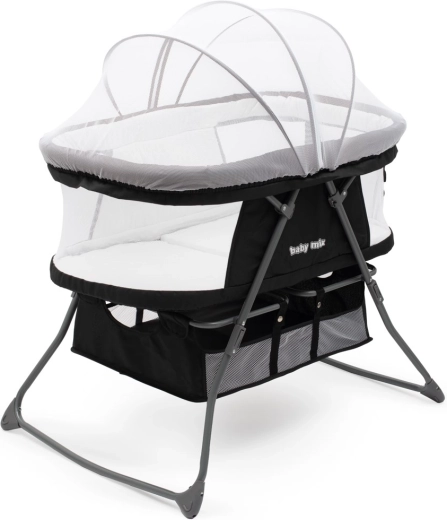 Folding Cradle Baby Mix DreamyNest Black