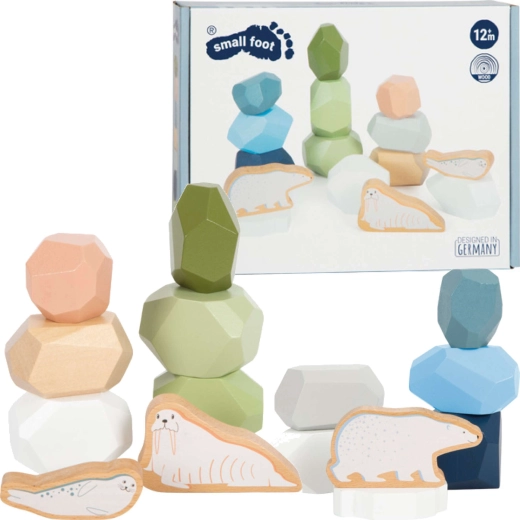 Small foot Arctic Wooden Balancing Stones