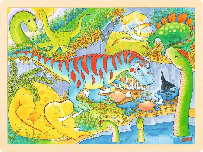 Medinė dėlionė Dinozaurai – 1 vnt.