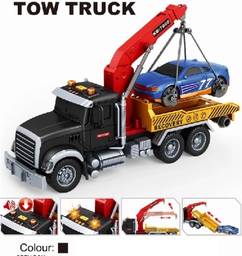 Tow Truck with Platform, Light and Sound