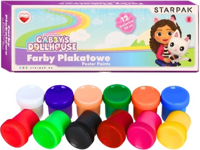 Plastilinas Gabby's Dollhouse – 12 spalvų rinkinys