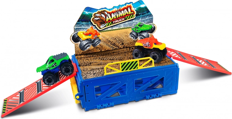 Monster truck trasa su 2 automobiliais