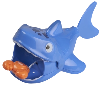 Playgo floating game with catching hungry jaws