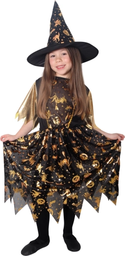 Black-and-gold design with gold motifs