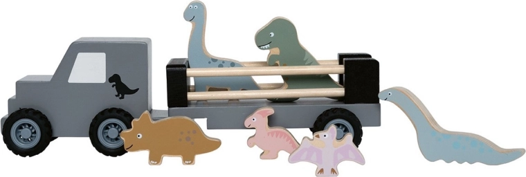 JaBaDaBaDo wooden trailer with dinosaurs