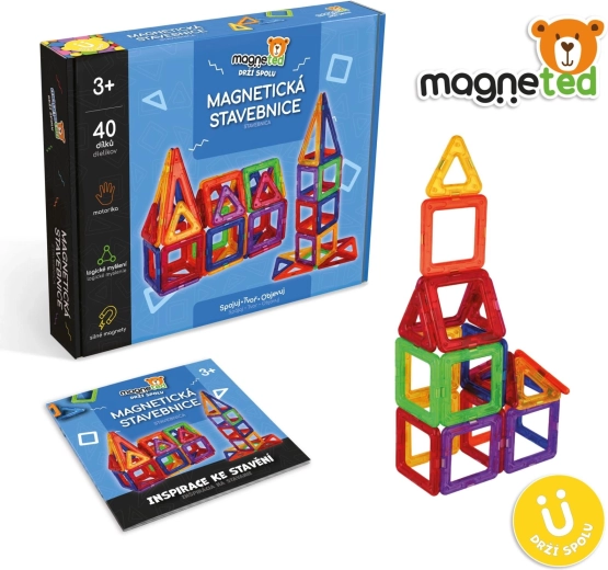 Magnetinis konstruktorius „Magneted“, 40 detalių